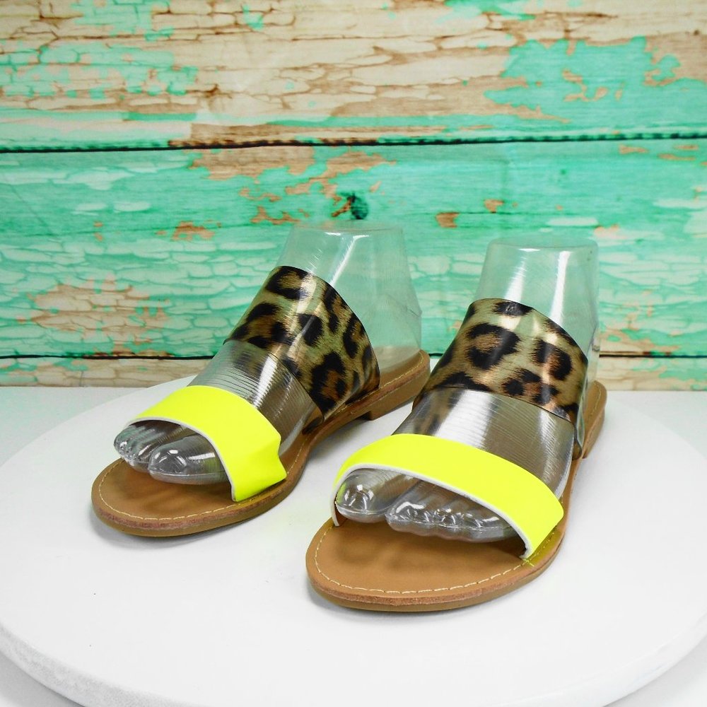 SALE///Lemon & Animal Print Summer Sandals